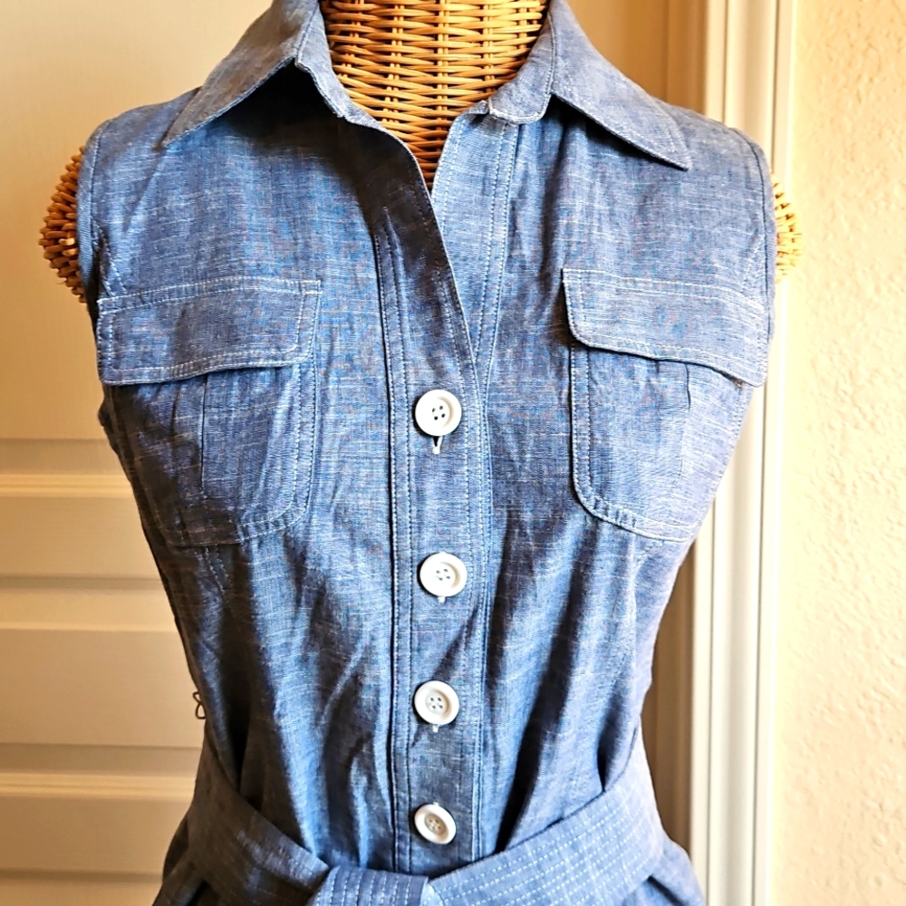Donna Degnan Chambray Dress